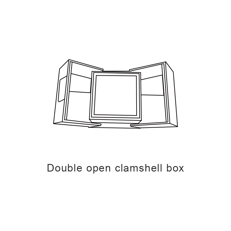 Double Open Clamshell Box