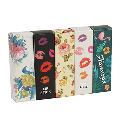 Custom Made Wholesale Luxury Brand Lip Gloss Packaging Lipstick Paper Top Flip Tube Box With Logo