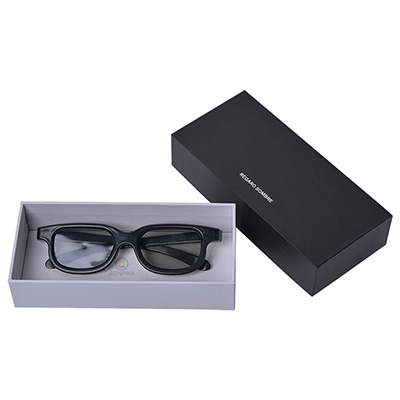 Custom Printed Nearsighted Glasses Packaging Rigid Cardboard Two Pieces Boxes Package For Eyewear