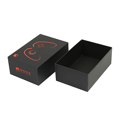 Custom Printed Game Handle Packaging Black Luxury Gamepad Two Piece Shoulder Boxes
