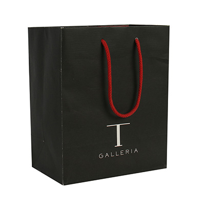 High Quality Fashion Black Gift Shopping Paper Bag